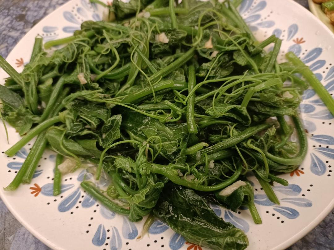 蒜炒南瓜尖