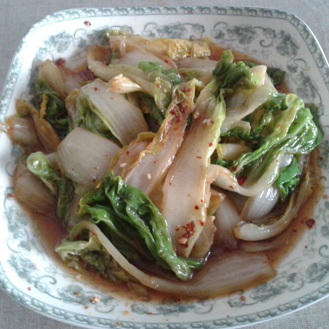 响油白菜