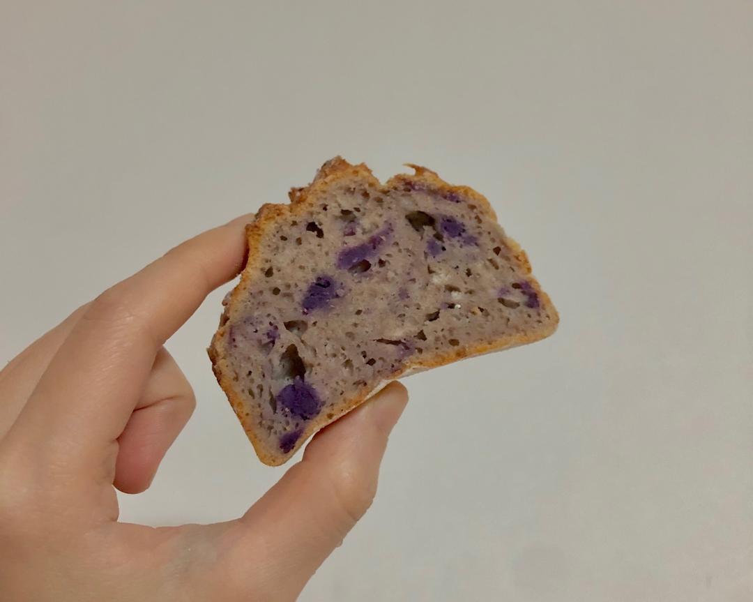 奶香紫薯快手面包丨健康·烘焙