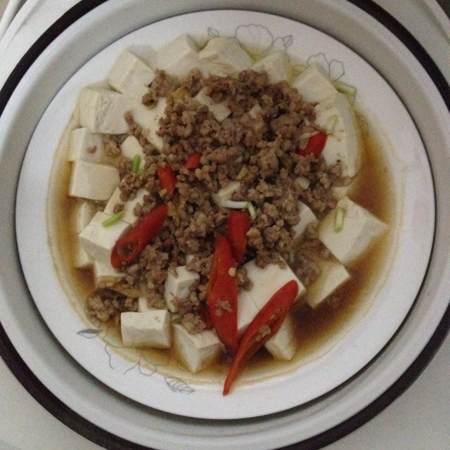 肉末蒸豆腐