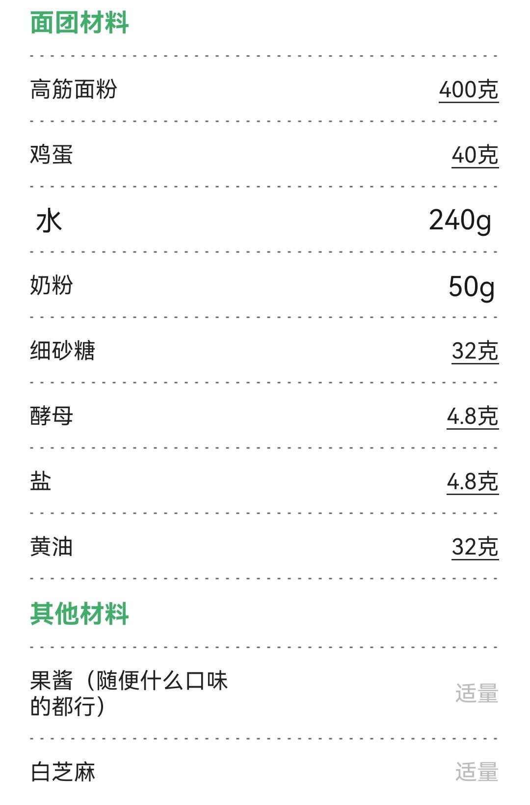 酸奶蛋奶粉面包（67%））