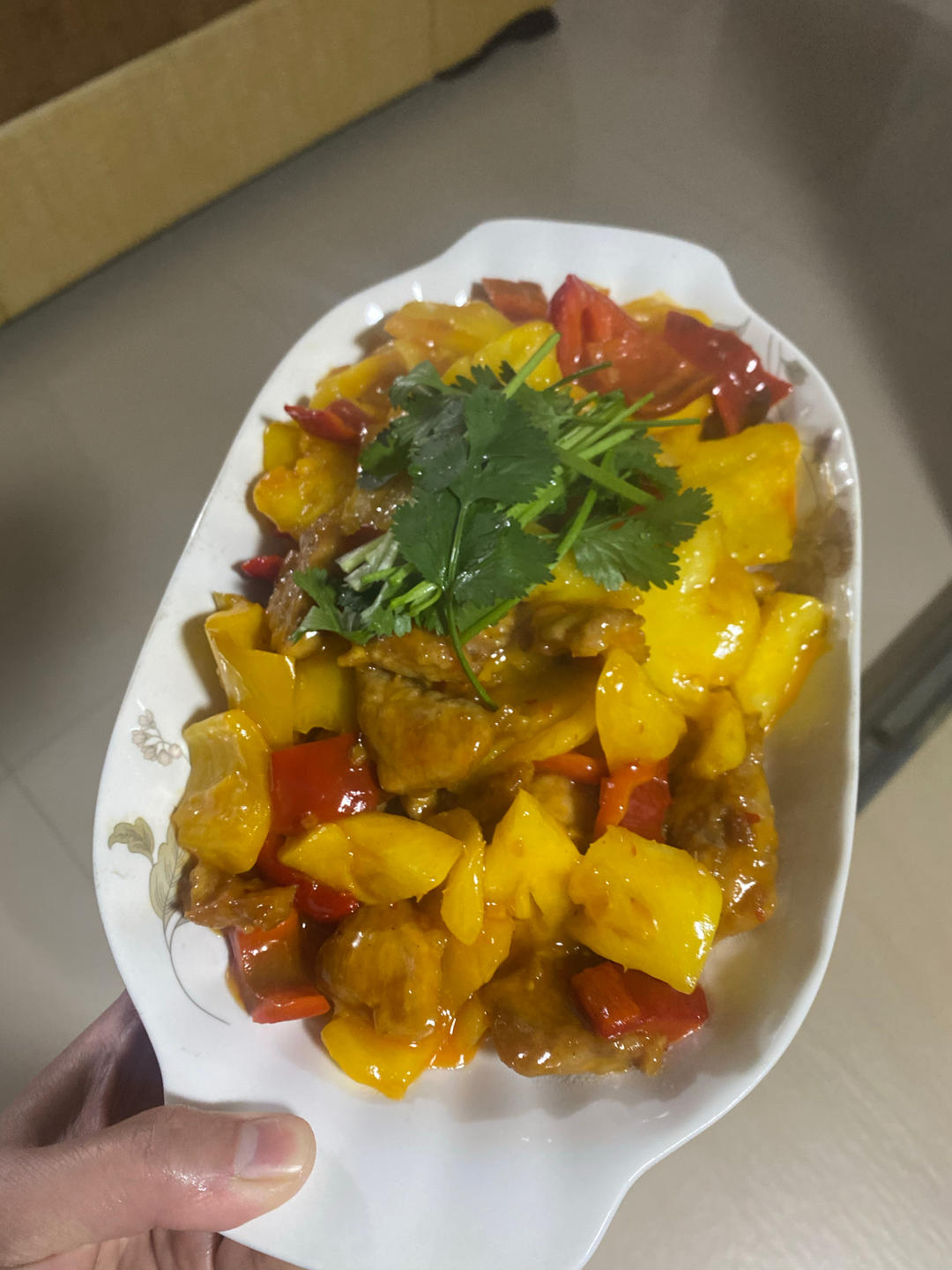 菠萝咕噜里脊肉（炒鸡好次）