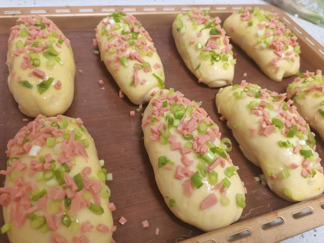 香葱火腿肉松面包