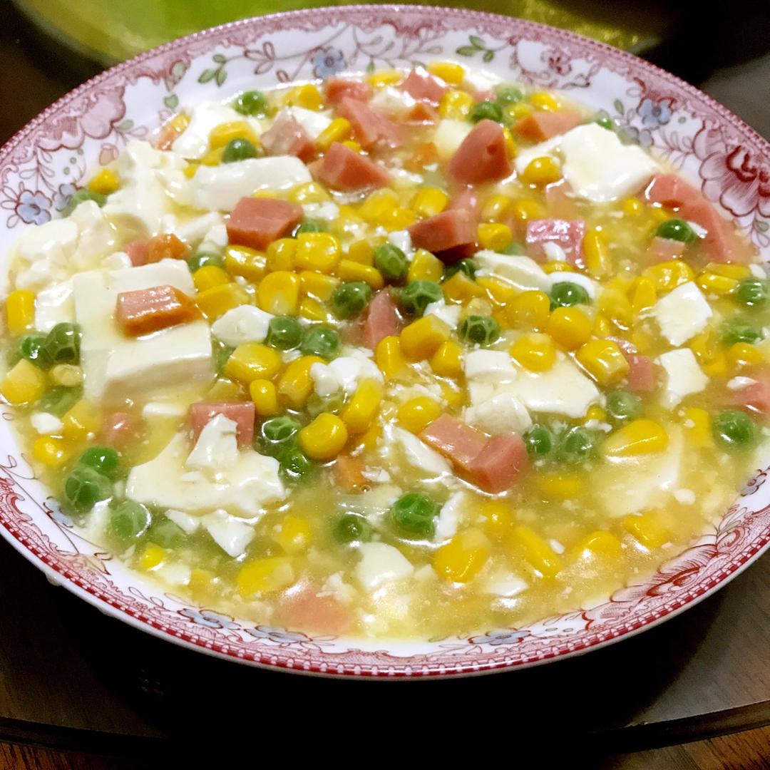 青豆火腿豆腐