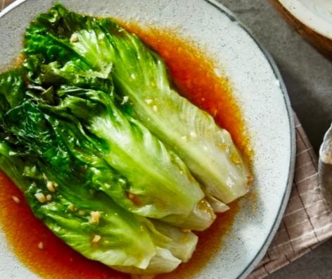 白灼生菜(冬季蔬食料理)美善品小美食谱，蚝油生菜（普通锅）