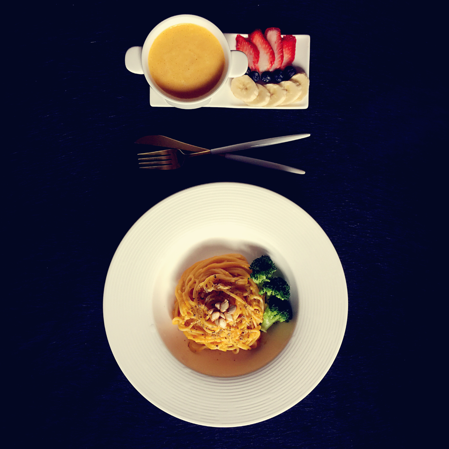 南瓜意面(Spaghetti with Pumpkin Sauce)