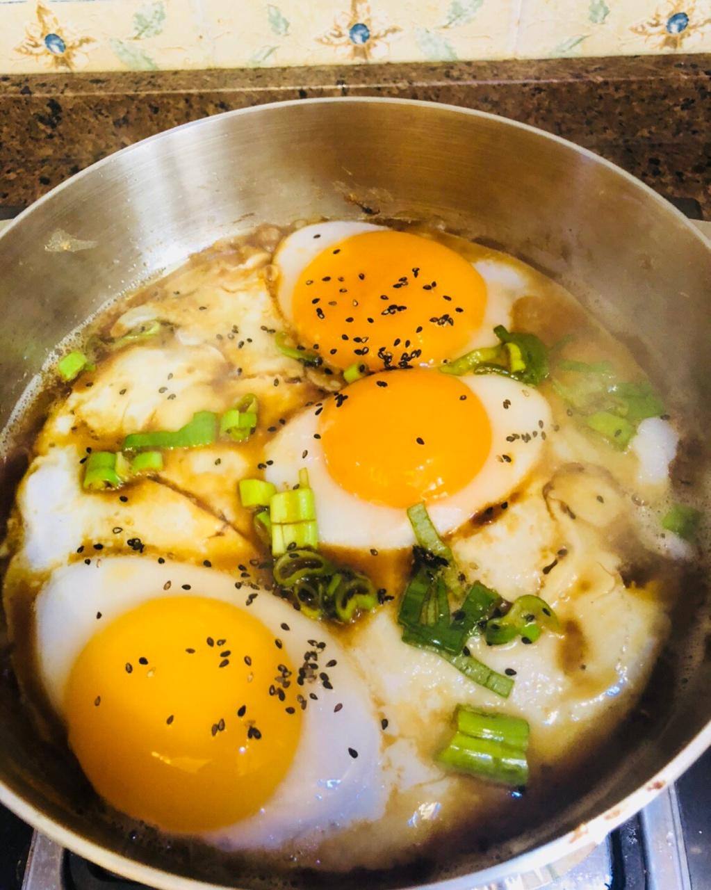 rui蕊做的椒盐煎鹅蛋也可煎任何蛋