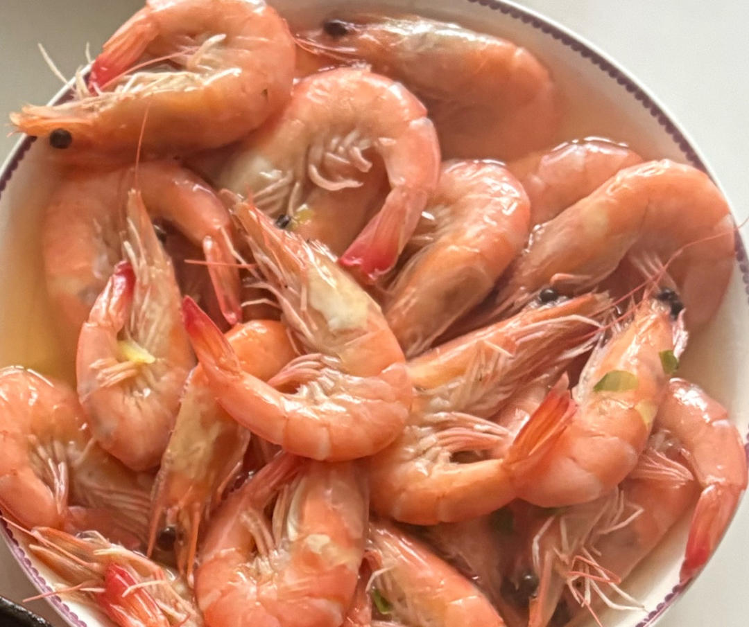 最简单的白灼虾（水煮）盐水基尾虾