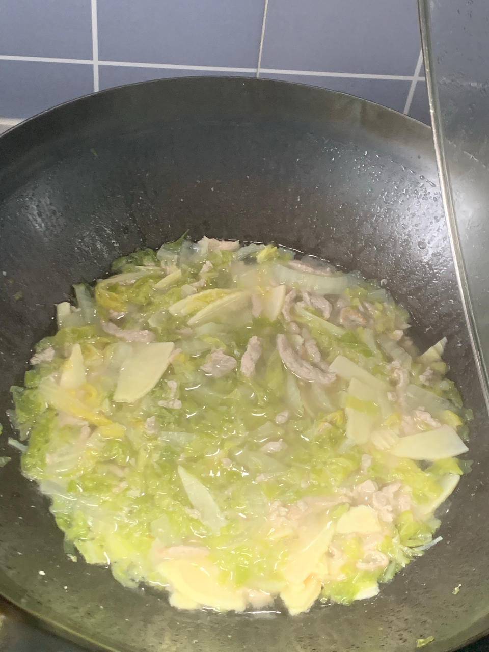 白菜烂糊肉丝