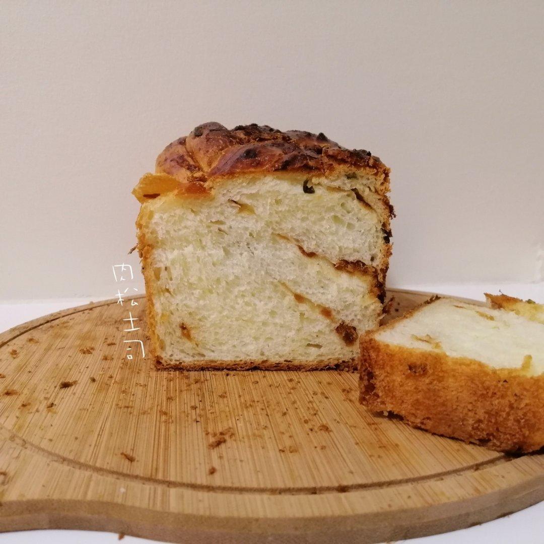 香葱肉松手撕吐司