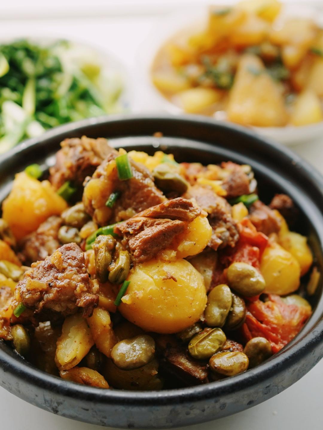 土豆炖排骨