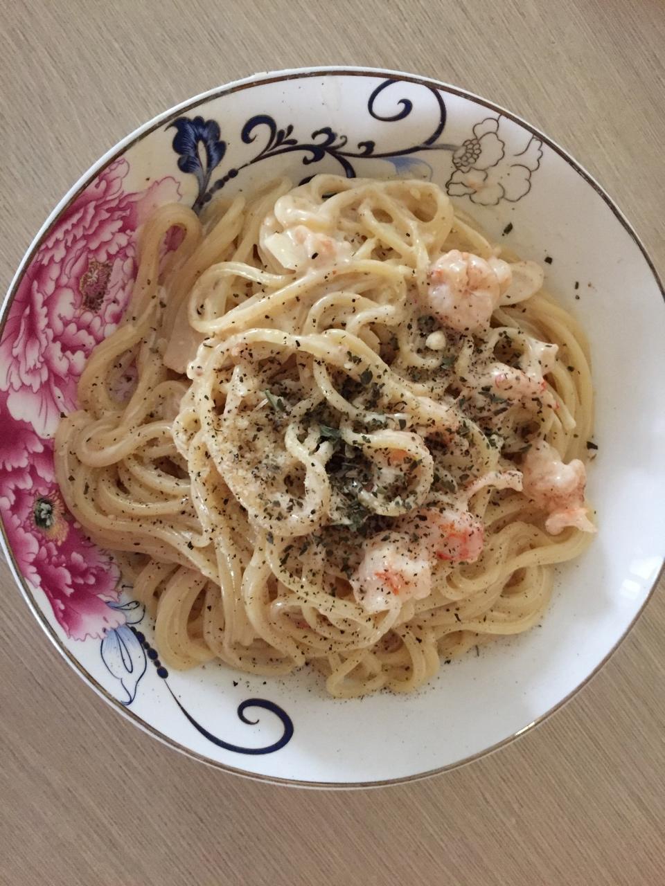 奶油培根意大利面（spaghetti）