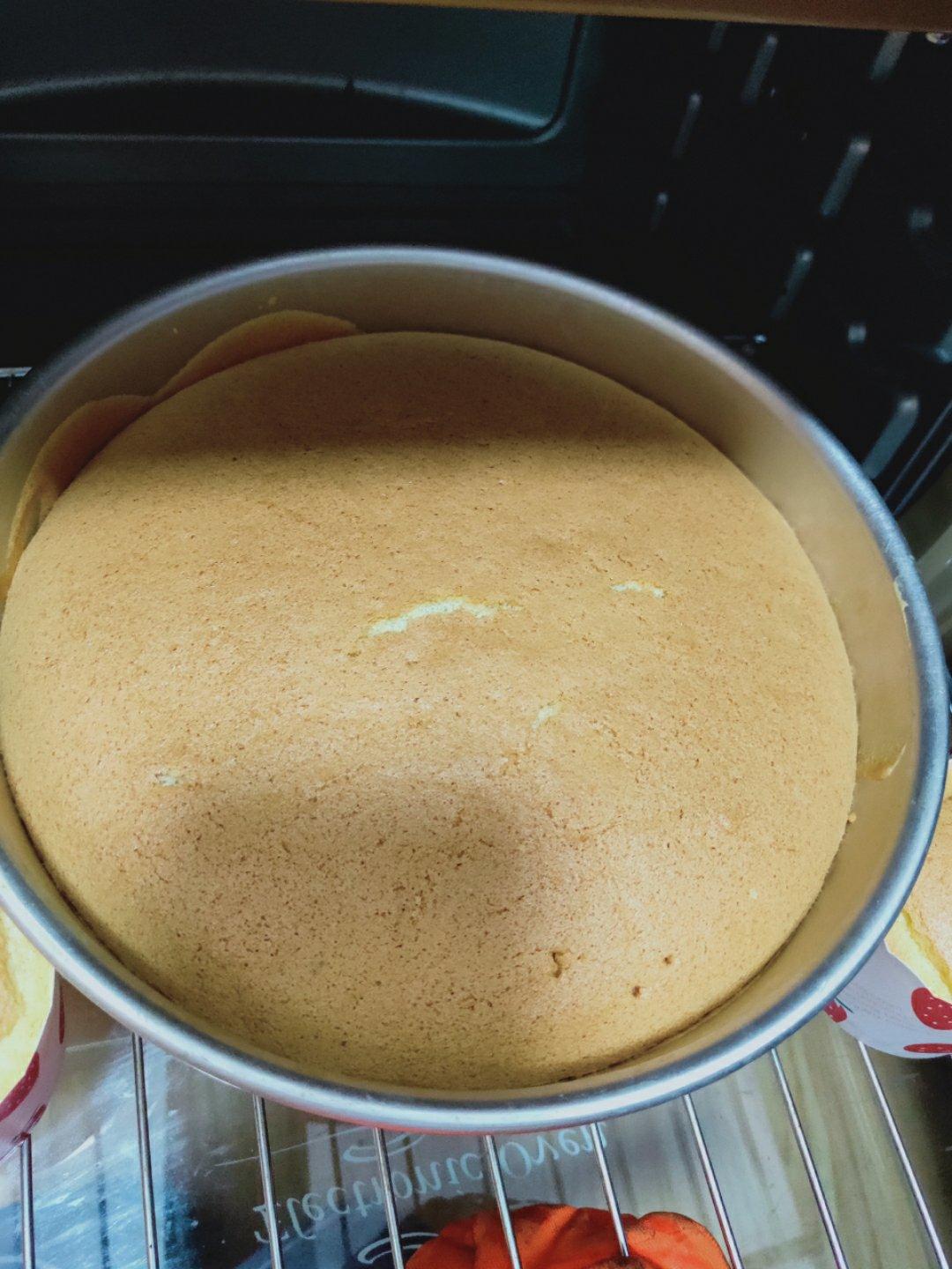 八寸戚风蛋糕（生日蛋糕坯）附六寸配单