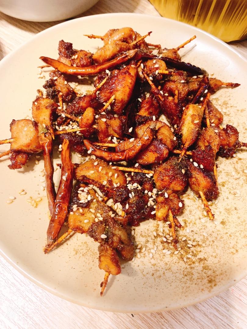 孜然牙签鸡腿肉