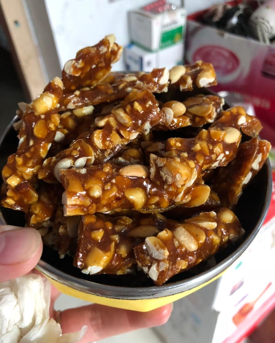 无水无油香脆花生糖