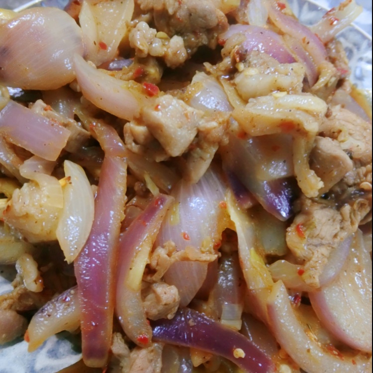 洋葱孜然羊肉片