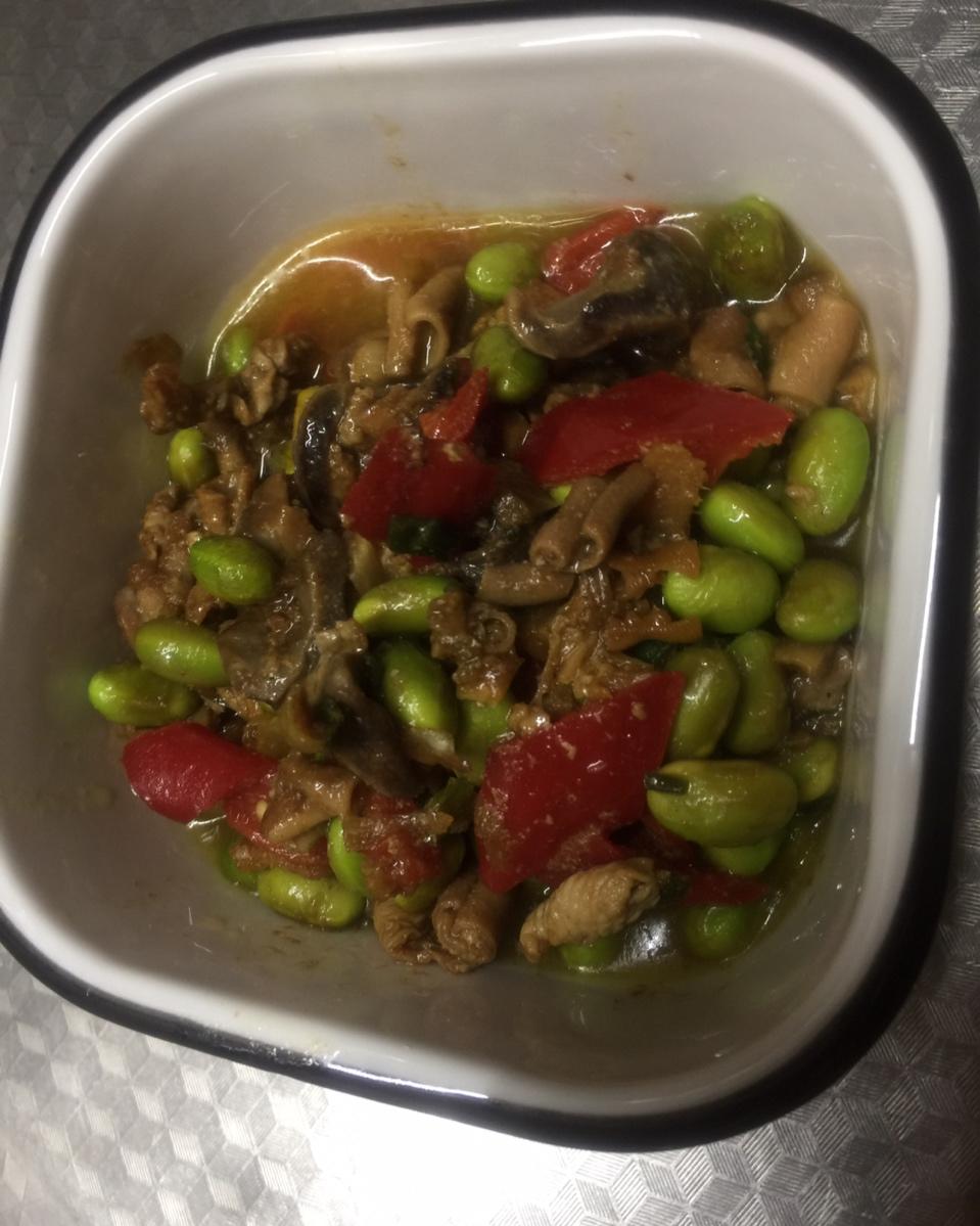 爆炒香辣鸡杂