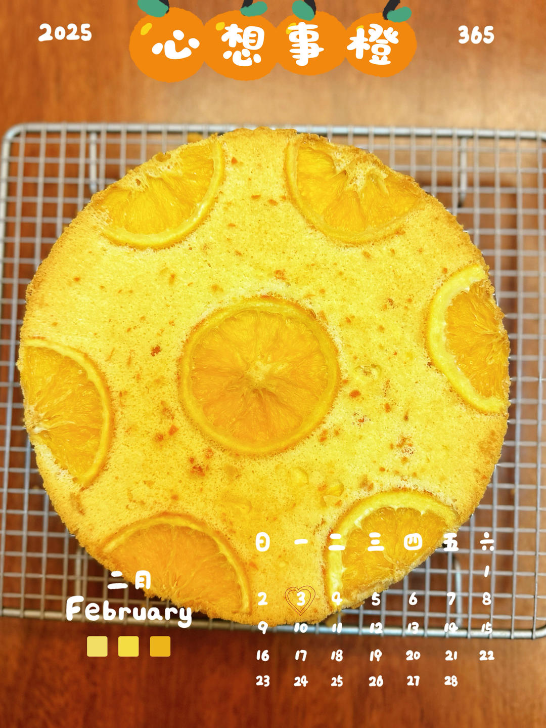 香橙戚风蛋糕🍊/心想事橙（8寸）