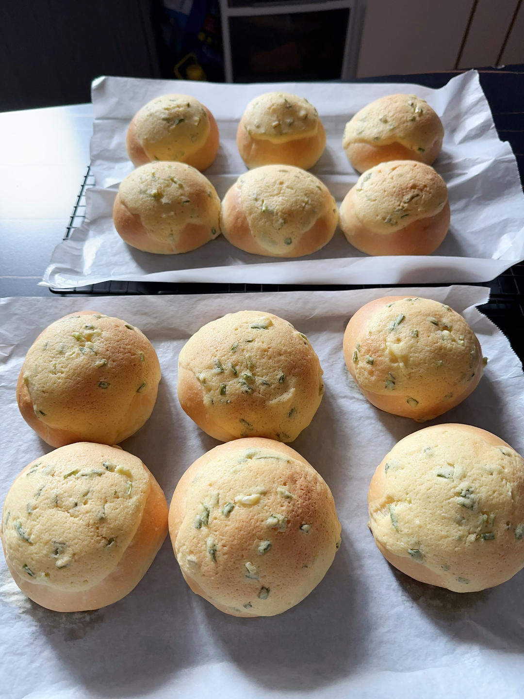 葱香肉松墨西哥面包（波兰种+烫种）