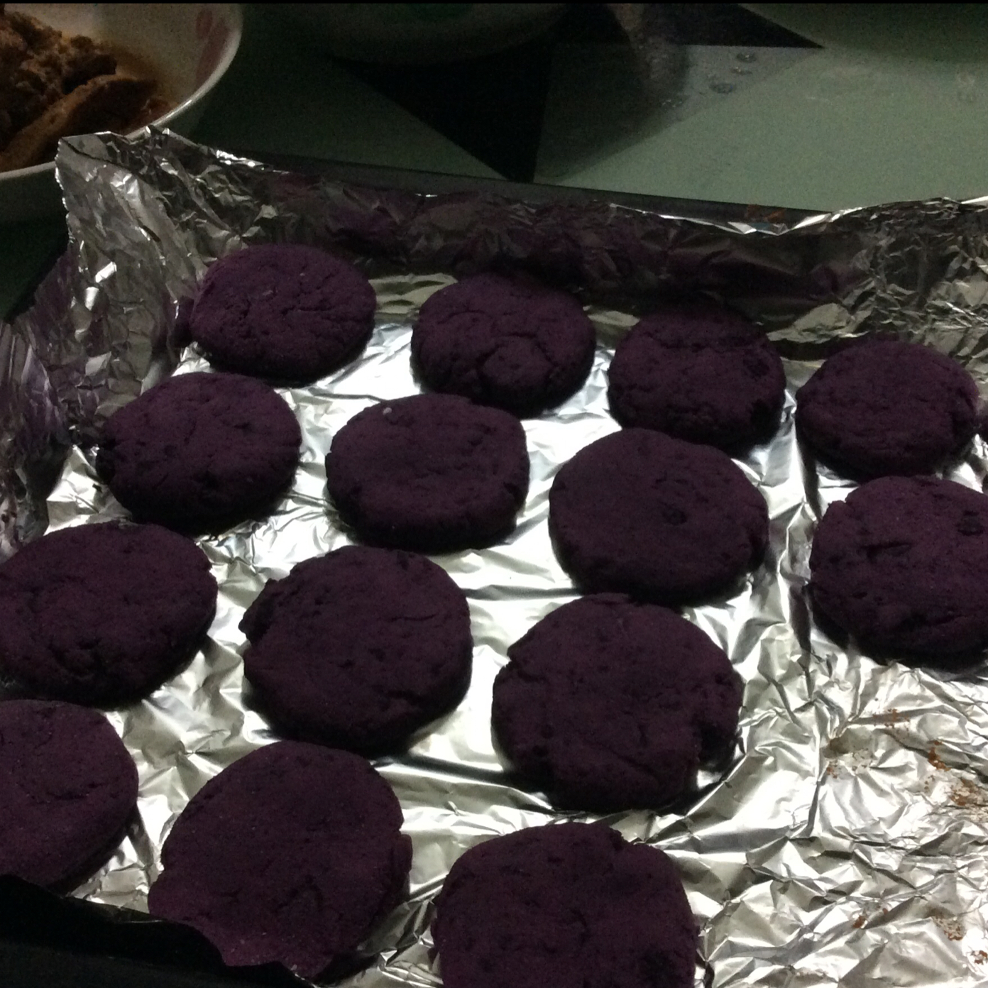 紫薯糯米小饼--超简单烤箱版