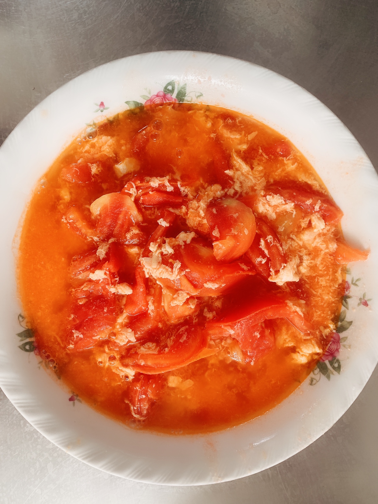 西红柿蛋花汤（清淡可口）的做法
