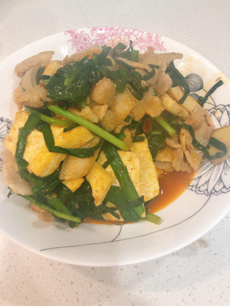 五花肉香煎豆腐煲