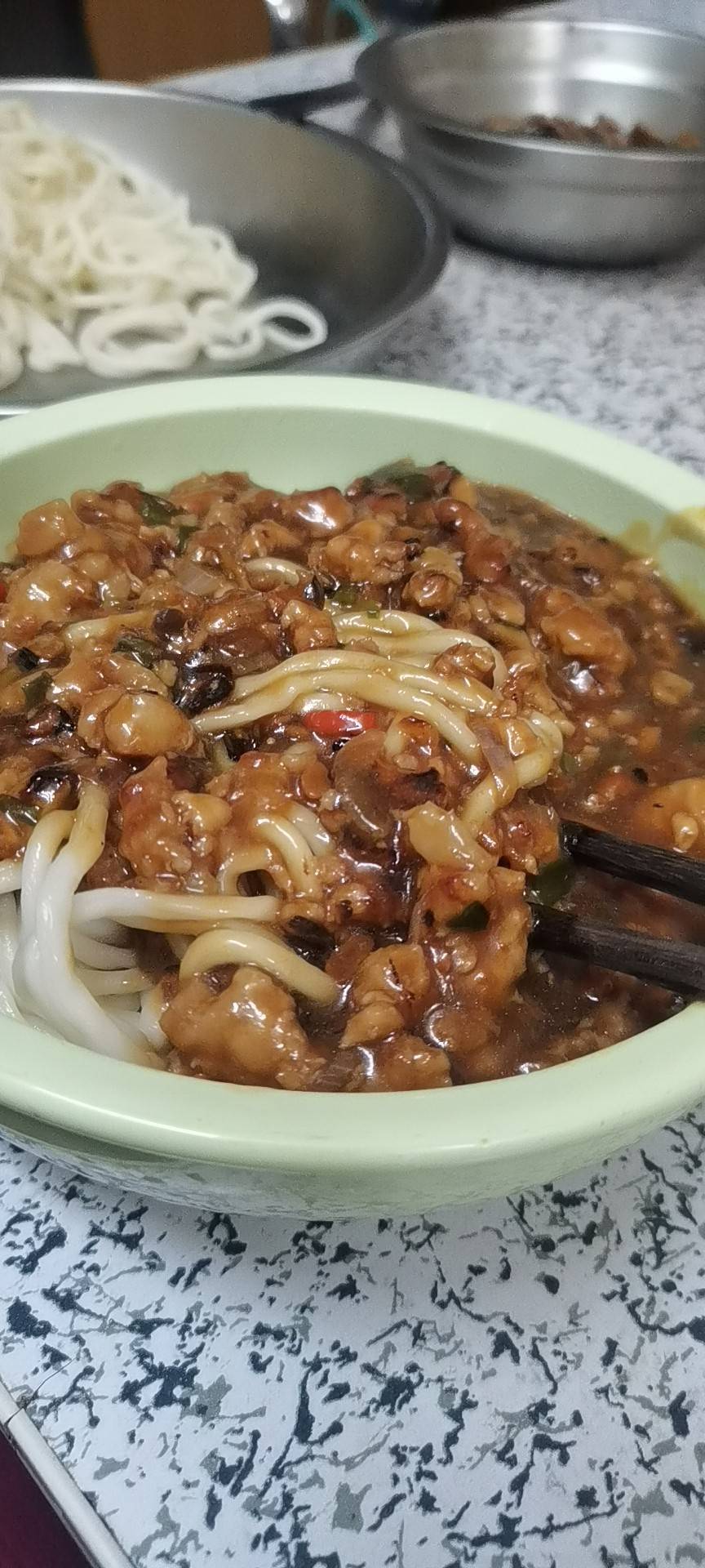 快手肉酱拌面🍜大口嗦面看这碗🔥好吃到飞起