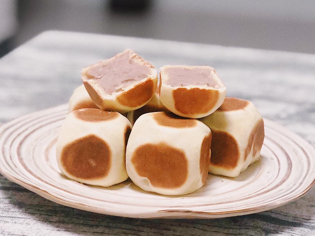 【减脂版】热量少一半的仙豆糕 芋泥/豆沙口味 少糖少油