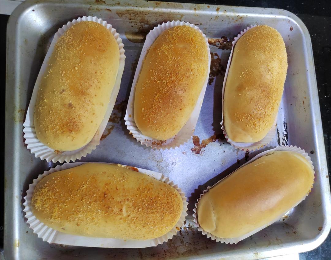 一次发酵·芝士肉松肠仔包·满分早餐面包