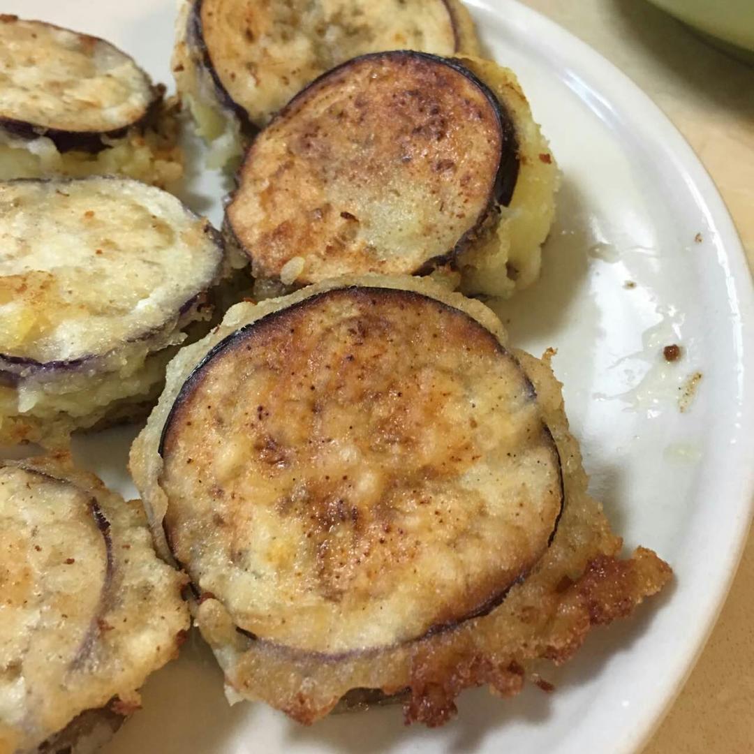香煎土豆泥茄盒