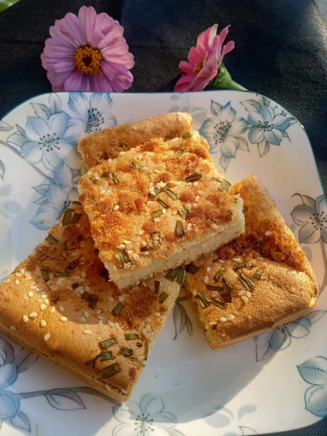 白芝麻沙拉酱香葱蛋糕