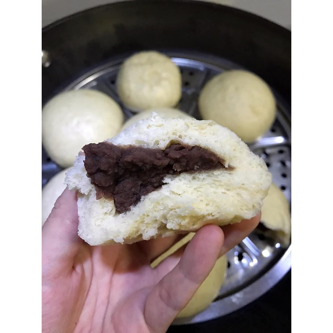 超级松软的豆沙馒头