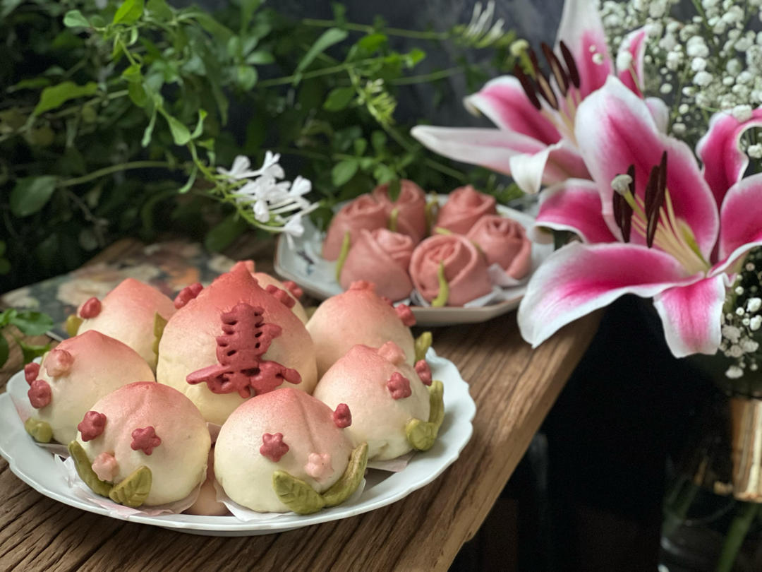 【寿桃包】中国人最传统的生日蛋糕，好惊艳！