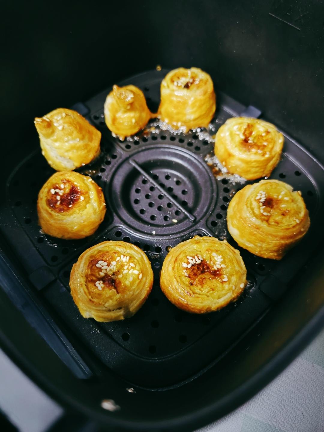 手抓饼又一神仙吃法，空气炸锅版脆皮香蕉酥