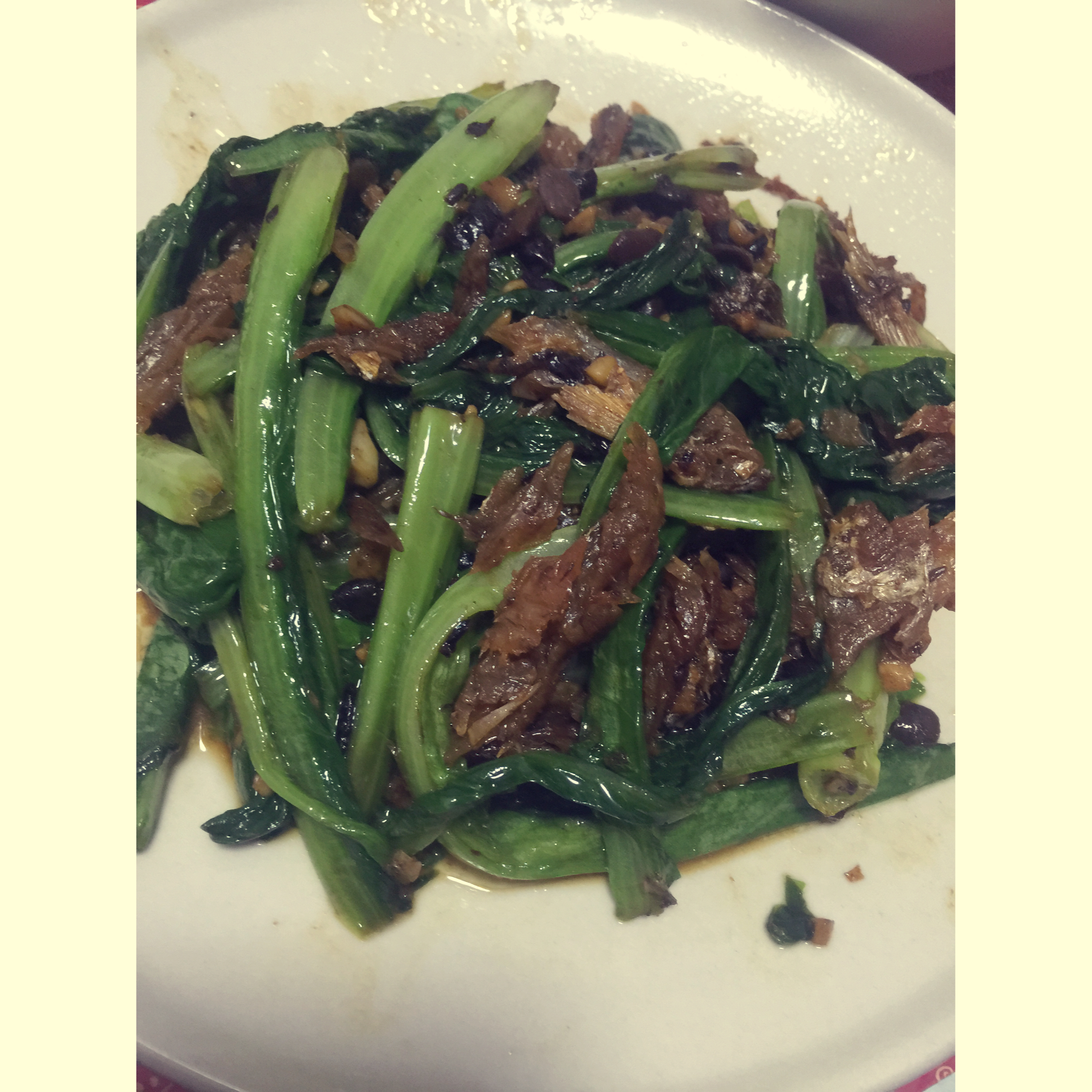 豆豉鲮鱼油麦菜
