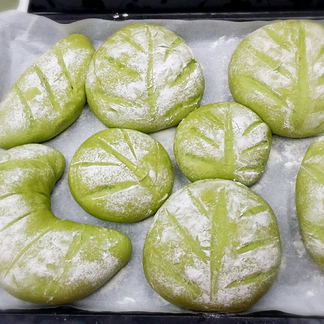 抹茶蜜豆乳酪软欧