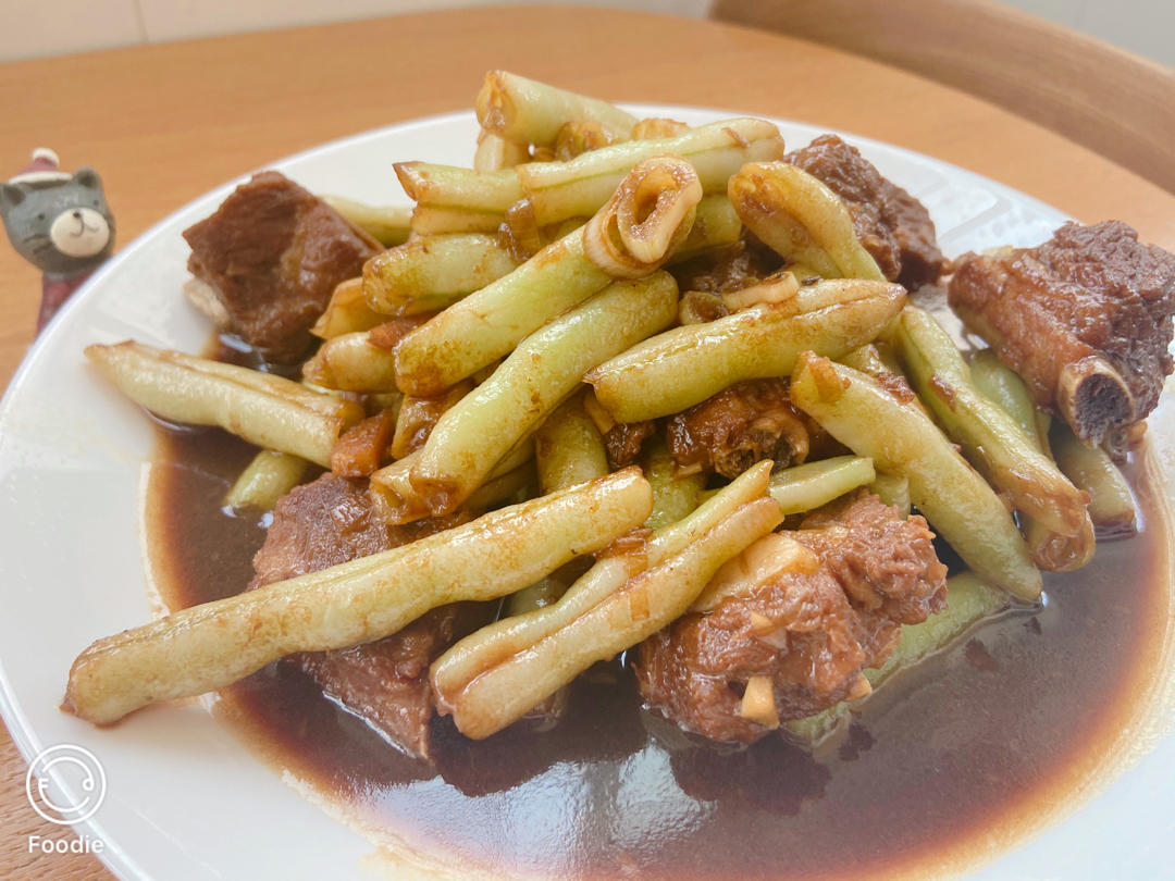 豆角炖排骨
