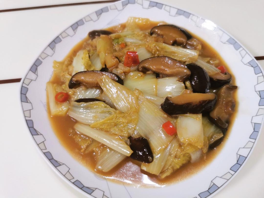 香菇炒白菜