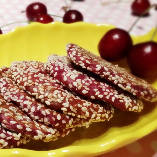 紫薯芝香糯米饼