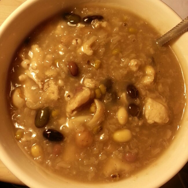 香菇鸡肉粥