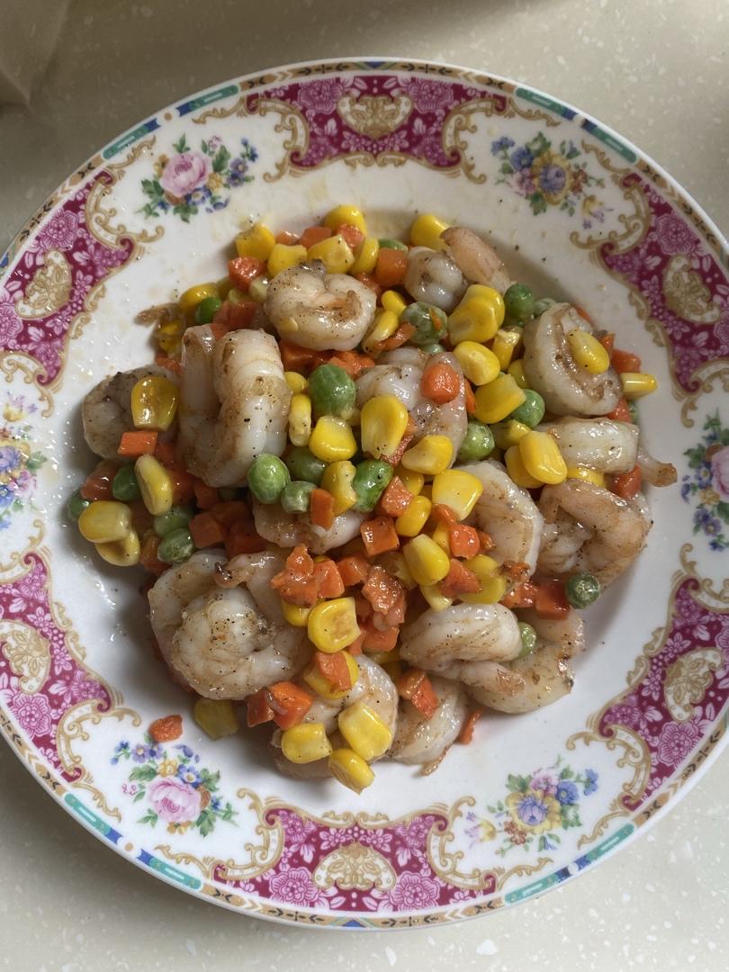 时蔬玉米虾仁