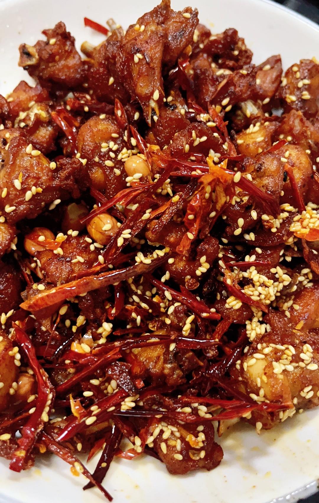 超香超解馋的干煸辣子鸡的做法