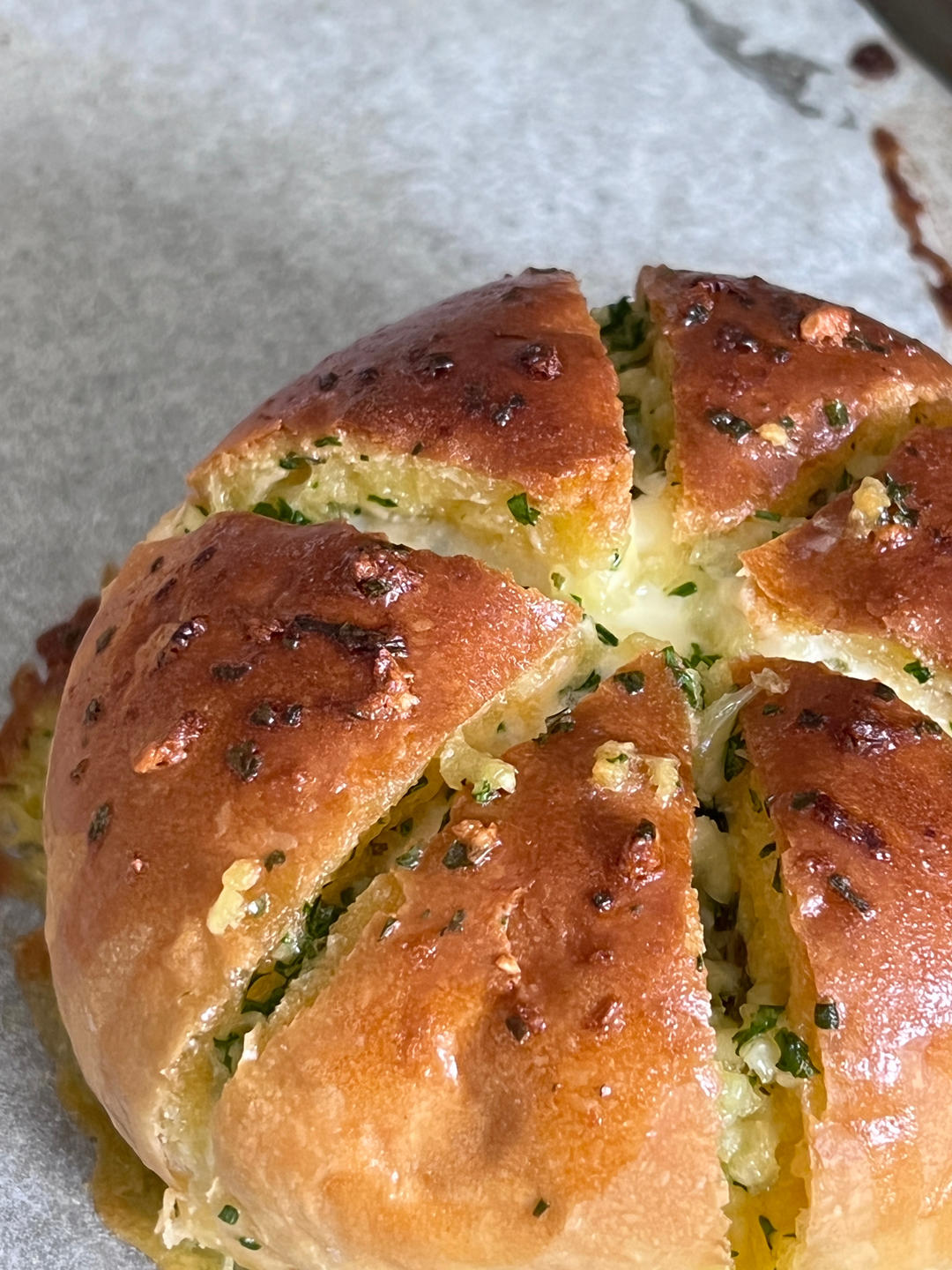 火爆韩国街头の奶油蒜香包~蒜香四溢邻家小孩馋哭了的面包