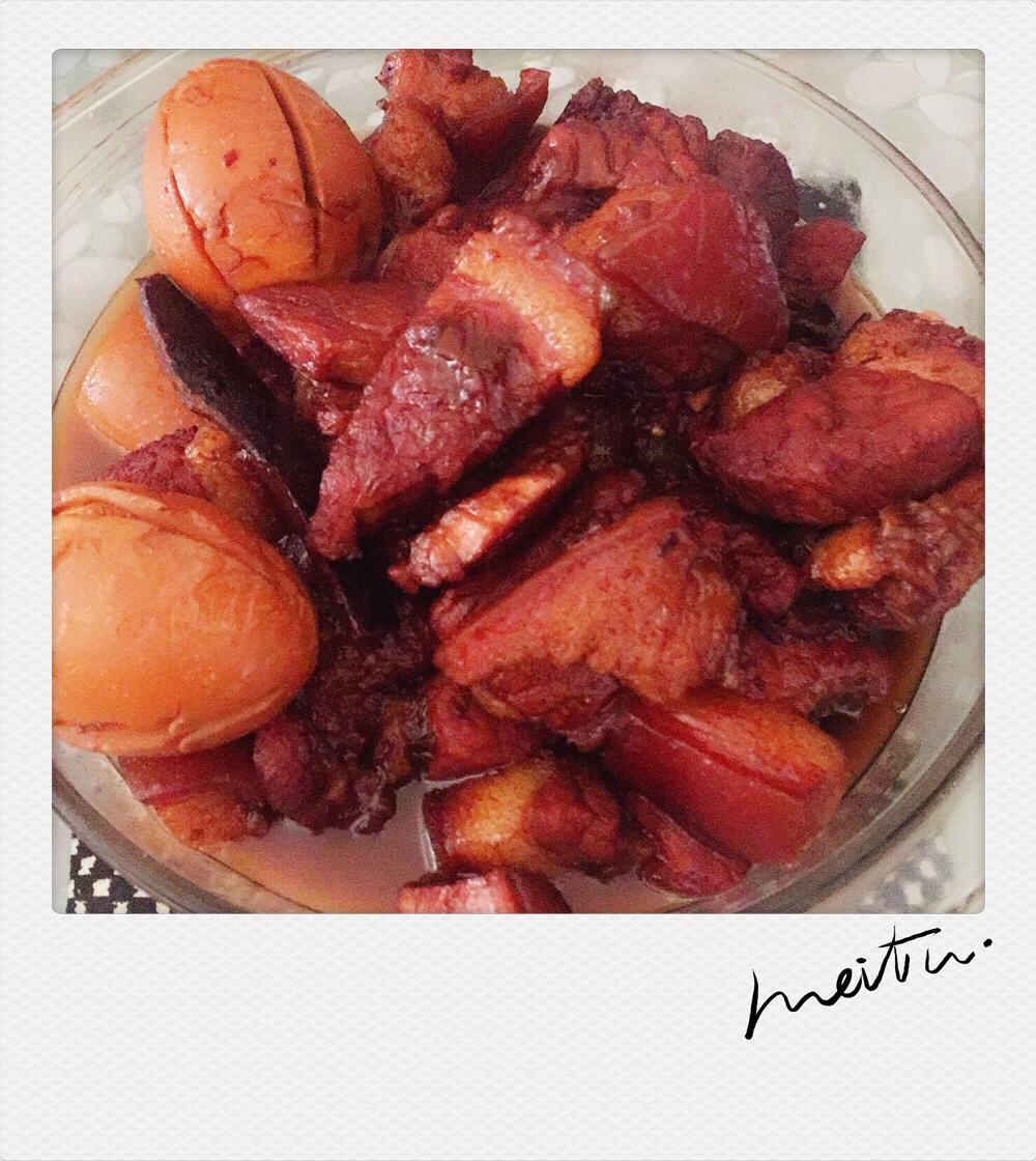 其实也不是很难的红烧肉烧蛋