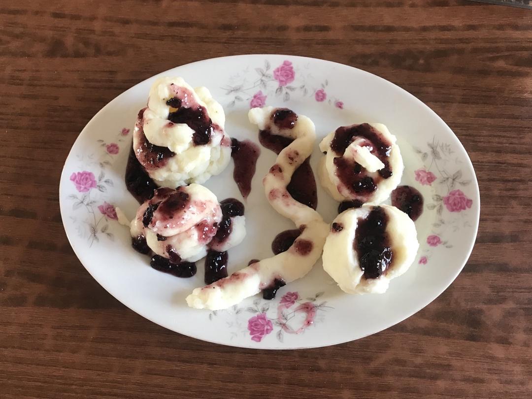 超级简单的蓝莓山药