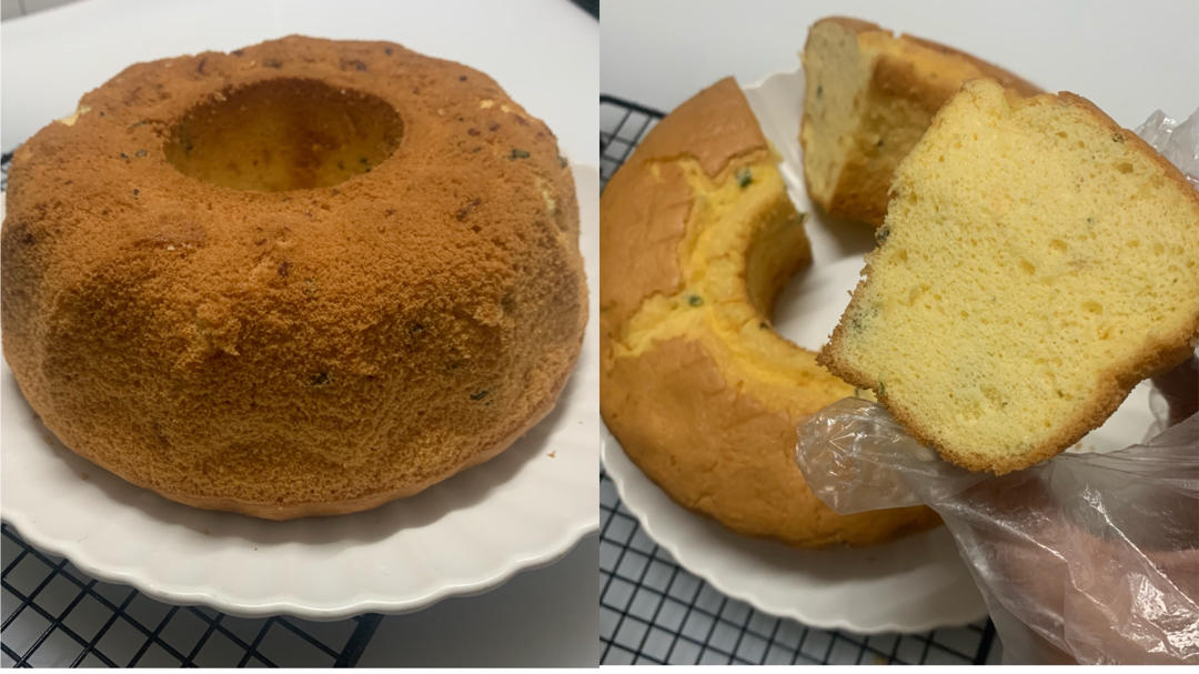 葱葱又松松戚风蛋糕