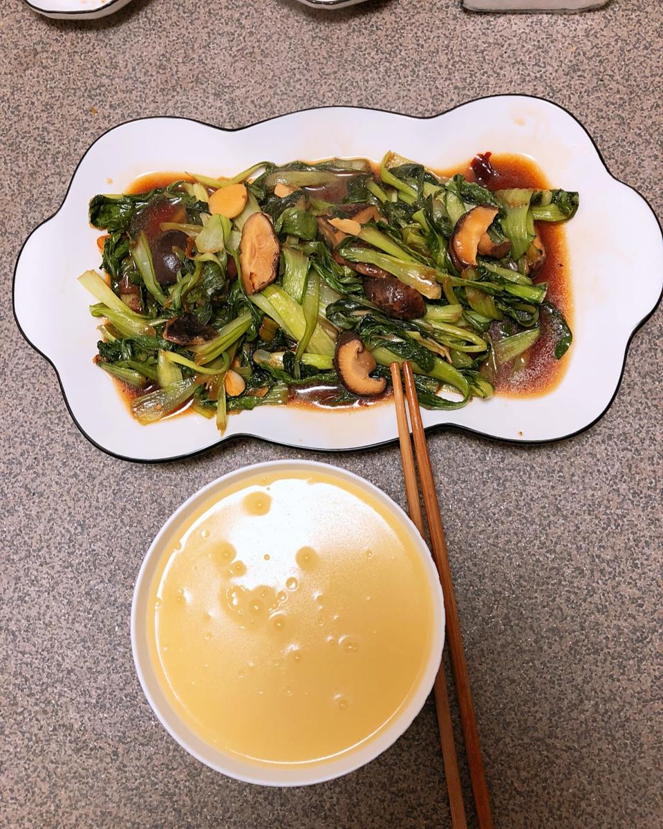 蚝油香菇油菜