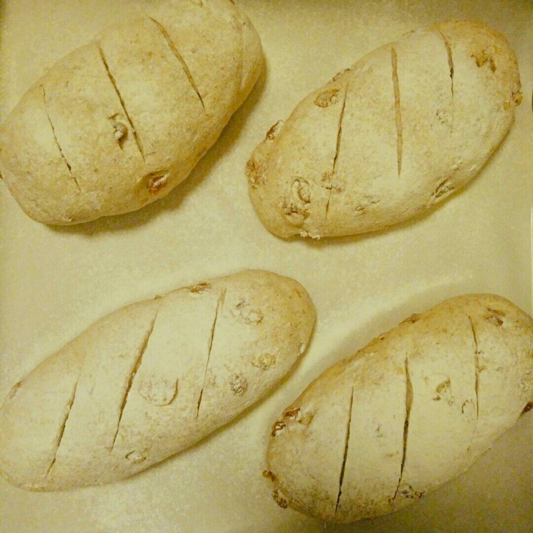 无油无糖全麦果干面包