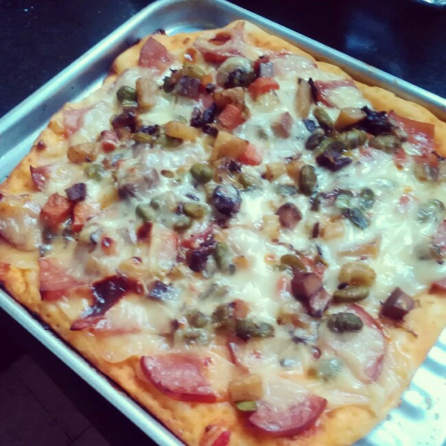 夏威夷pizza（附饼底冷冻法）