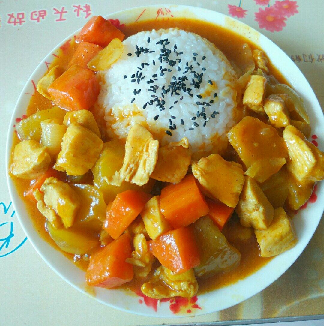 咖喱鸡肉饭